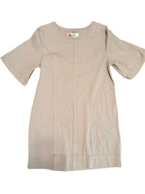 Free people beach, gray mini dress extra large EUC